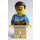 LEGO Hombre en Hawaiian Camisa con Dark Marrón Pelo Minifigura