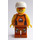 LEGO Hombre en Naranja Tank Parte superior y Casco Minifigura