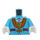 LEGO Celeste medio Jimbo Loblo Minifigura Torso (973 / 76382)