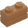 LEGO Carne oscura medio Ladrillo 1 x 2 con Embossed Bricks (98283)