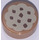 LEGO Carne oscura medio Plana 1 x 1 Circular con Cookie (15828 / 98138)