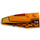 LEGO Naranja medio Cuña 2 x 6 Doble Izquierda con Decoración de Set 4584 (41748 / 42350)