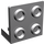 LEGO Gris piedra medio Soporte 1 x 2 - 2 x 2 Arriba (99207)