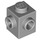LEGO Gris piedra medio Ladrillo 1 x 1 con Dos Tachuelas en Adjacent Sides (26604)