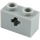 LEGO Gris piedra medio Ladrillo 1 x 2 con Eje Agujero (&#039;+&#039; Apertura y Tubo Inferior) (31493 / 32064)