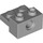 LEGO Gris piedra medio Ladrillo 1 x 2 con Agujero y 1 x 2 Plato (73109)