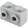 LEGO Gris piedra medio Ladrillo 1 x 2 con Tachuelas en Lados opuestos (52107)