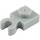LEGO Gris piedra medio Plato 1 x 1 con Vertical Acortar (Clip de &#039;O&#039; abierto grueso) (44860 / 60897)