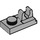LEGO Gris piedra medio Plato 1 x 2 con Parte superior Acortar con brecha (92280)