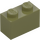 LEGO Verde oliva Ladrillo 1 x 2 con tubo inferior (3004 / 93792)