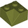 LEGO Verde oliva Pendiente 2 x 2 (45°) con Doble Concave (Superficie áspera) (3046 / 4723)