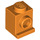 LEGO naranja Ladrillo 1 x 1 con Faro y sin ranura (4070 / 30069)
