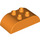 LEGO naranja Duplo Ladrillo 2 x 4 con Curvo Sides (98223)