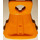 LEGO Naranja Chaleco salvavidas con 2 Straps (Ancho) (38781)