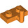 LEGO naranja Plato 1 x 2 con Gancho (Brazo horizontal de 5 mm) (43876 / 88072)