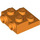 LEGO naranja Plato 2 x 2 x 0.7 con 2 Tachuelas en Lado (4304 / 99206)