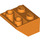 LEGO naranja Pendiente 2 x 2 (45°) Invertido con espaciador plano debajo (3660)