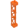 LEGO Naranja Support 2 x 2 x 10 Soporte Triangular Vertical (Tipo 4 - 3 postes, 3 secciones) (4687 / 95347)