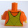 LEGO Naranja Torso Camisa con Lima Bib Mono con City Farm logo (973 / 76382)