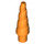 LEGO naranja Unicorn cuerno con Spiral (34078 / 89522)