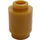 LEGO Oro perla Ladrillo 1 x 1 Redondo con Stud abierto (3062 / 30068)