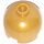 LEGO Oro perla Ladrillo 2 x 2 Redondo con Dome Parte superior (Perno de seguridad, soporte del eje) (3262 / 30367)