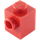 LEGO rojo Ladrillo 1 x 1 con Stud en Uno Lado (87087)
