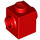 LEGO rojo Ladrillo 1 x 1 con Tachuelas en Dos Lados opuestos (47905)