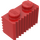 LEGO rojo Ladrillo 1 x 2 con Reja (2877)