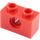 LEGO rojo Ladrillo 1 x 2 con Agujero (3700)