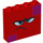 LEGO Rojo Ladrillo 1 x 4 x 3 con Angry Cara (49311 / 52097)