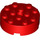 LEGO rojo Ladrillo 4 x 4 Redondo con Agujero (87081)