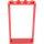 LEGO rojo Puerta Cuadro 1 x 4 x 6 (De un solo lado) (40289 / 60596)