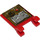 LEGO Rojo Bandera 2 x 2 con Screen / Damaged Metal Placa, Rojo Luz y Speaker Pegatina sin borde ensanchado (2335)