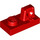 LEGO rojo Bisagra Plato 1 x 2 Cierre con Single Finger en Parte superior (30383 / 53922)