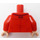 LEGO Rojo Joey Tribbiani Minifigura Torso (973 / 76382)