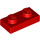 LEGO rojo Plato 1 x 2 (3023 / 28653)