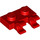 LEGO rojo Plato 1 x 2 con Horizontal Clips (Clips &#039;O&#039; Abiertos) (49563 / 60470)