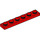 LEGO Rojo Placa 1 x 6 (3666)