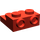 LEGO rojo Plato 2 x 2 x 0.7 con 2 Tachuelas en Lado (4304 / 99206)
