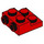 LEGO rojo Plato 2 x 2 x 0.7 con 2 Tachuelas en Lado (4304 / 99206)