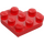 LEGO Rojo Placa 3 x 3 Circular Corazón (39613)