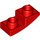 LEGO rojo Pendiente 1 x 2 Curvo Invertido (24201)