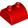 LEGO rojo Pendiente 2 x 2 Curvo con 2 Tachuelas en Parte superior (30165)