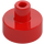 LEGO Rojo Plana 1 x 1 Circular con Hollow Barra (20482 / 31561)