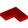 LEGO rojo Loseta 2 x 2 Esquina (14719)
