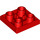 LEGO rojo Loseta 2 x 2 Invertido (11203)