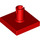 LEGO rojo Loseta 2 x 2 con Vertical Alfiler (2460 / 49153)