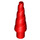 LEGO rojo Unicorn cuerno con Spiral (34078 / 89522)
