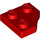 LEGO rojo Cuñuna Plato 2 x 2 Cut Esquina (26601)